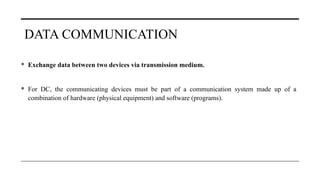 Comprehensive Overview of Data Communication and Computer Networks ...