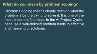 Comprehensive Guide to the AI Project Cycle and Its Key Stages | PPTX