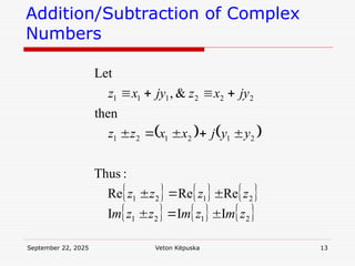 ece3551 Microcomputer Systems : Complex Algebra Review.ppt