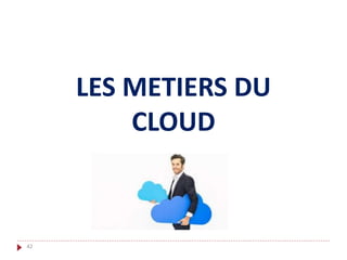 LES METIERS DU
CLOUD
42
 