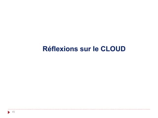 45
Réflexions sur le CLOUD
 