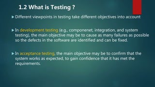 Fundamentals of Testing | PPTX