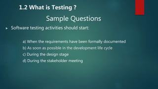 Fundamentals of Testing | PPTX