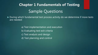 Fundamentals of Testing | PPTX