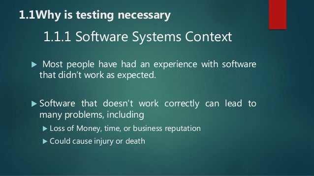 Fundamentals Of Testing