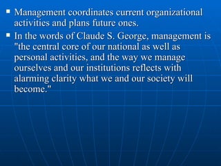 Ch1 Managemnet and Organization