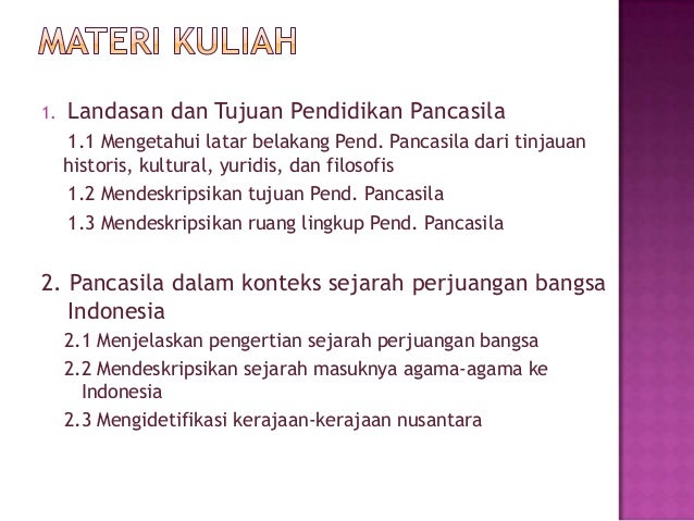 Pengantar Pendidikan Pancasila