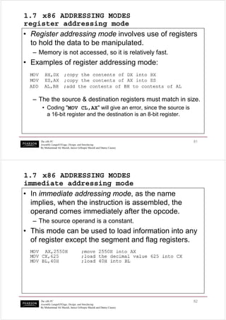 Ch 1 the x86 µprocessor | PDF