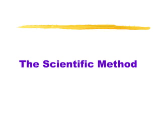 The Scientific Method 