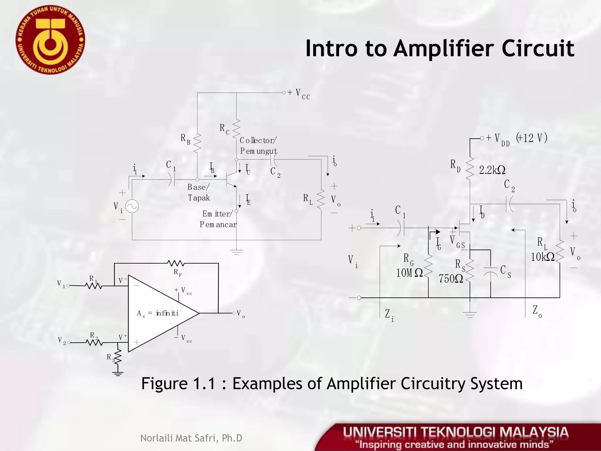 ContentsIntro to Amplifier Circuit