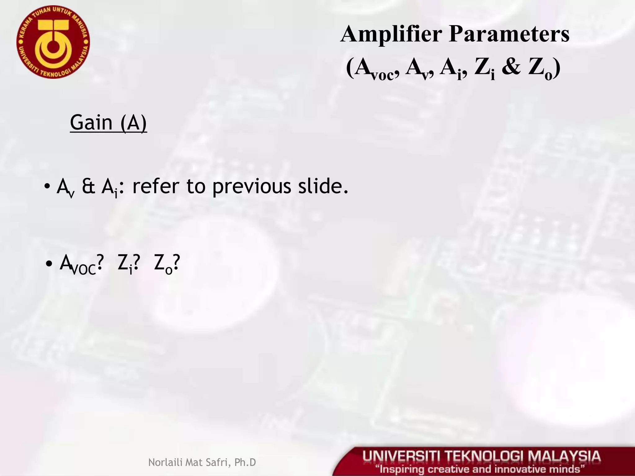 Mid freq. ac analysis using hybrid- model – CE, CC, CB