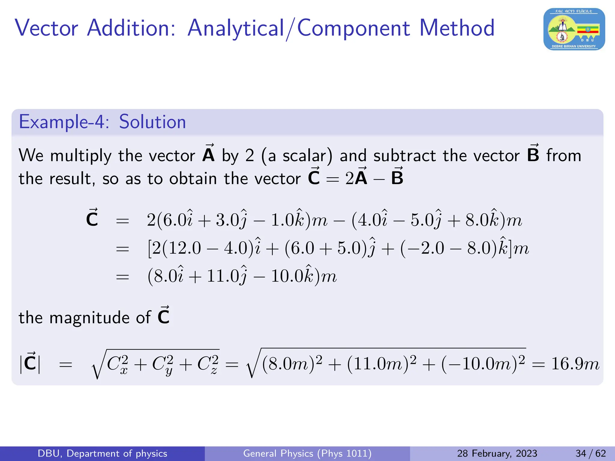 General Physics (Phys 1011): Vectors Basics | PDF