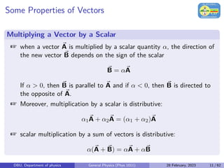 General Physics (Phys 1011): Vectors Basics | PDF