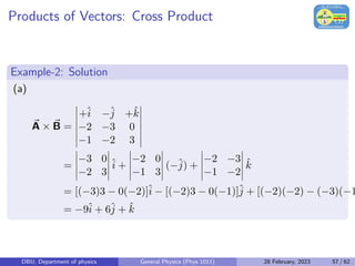 General Physics (Phys 1011): Vectors Basics | PDF