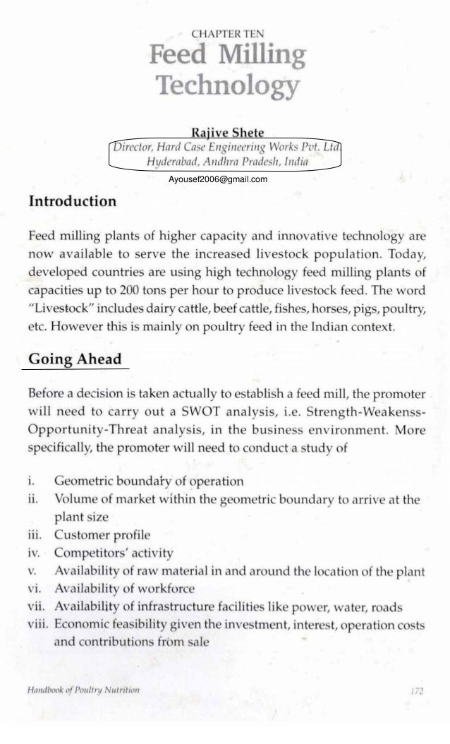 Chapter 10 Feed Milling Technology