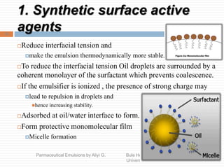 Ch10. pharmaceutical emulsion | PPTX