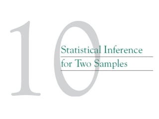 statistical reference for two samples in stat | PDF