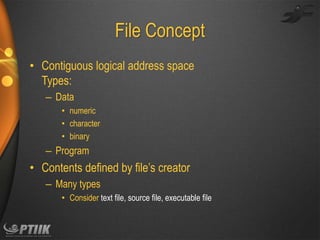 Ch10 file system interface | PPT