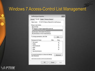 Windows 7 Access-Control List Management

 