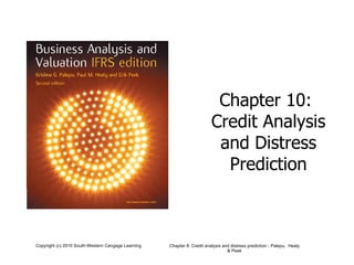 Chapter 10:  Credit Analysis and Distress Prediction 