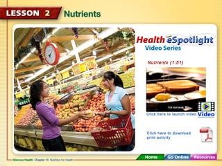 Nutrients (1:51) 
Click here to launch video 
Click here to download 
print activity 
 