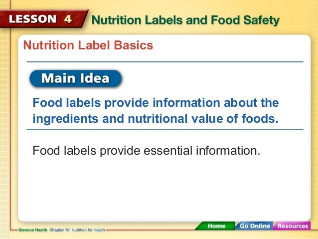 Understanding nutritional food labels
