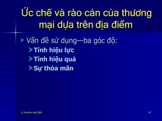 Ức chế và rào cản của thương mại dựa trên địa điểm Vấn đề sử dụng—ba góc độ: Tính hiệu lực Tính hiệu quả Sự thỏa mãn 