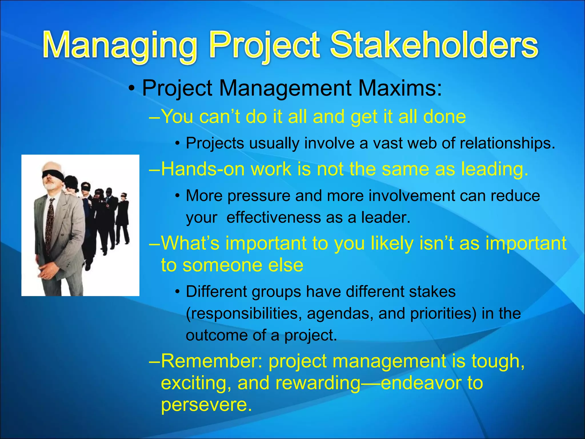 Leadership: Being an Effective Project Manager | PPT