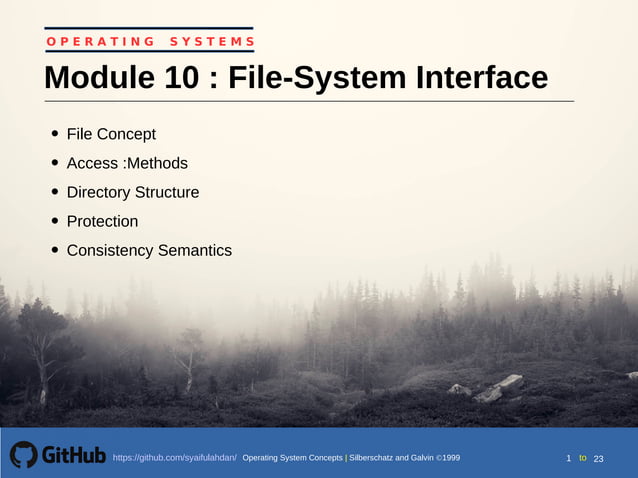 Operating System : Ch10 file system interface | PPT | Free Download