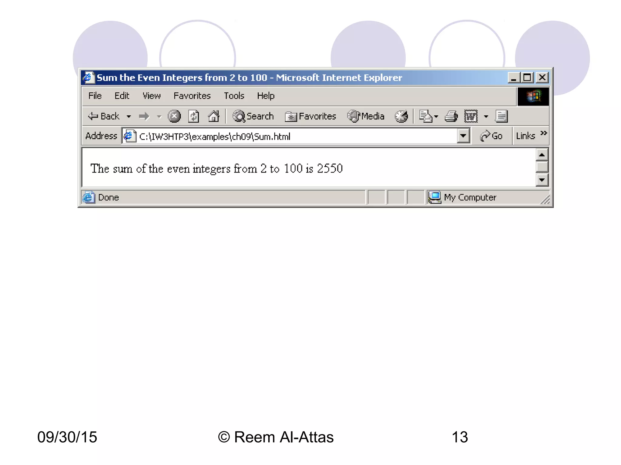 09/30/15 © Reem Al-Attas 13
 