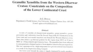 Petrology of the mantlePetrology of the mantle
 