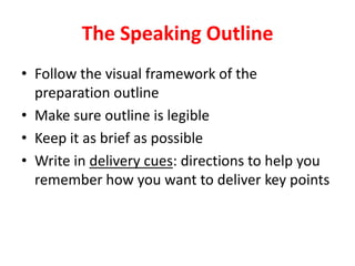 Ch 10 outlining_the_speech | PPTX