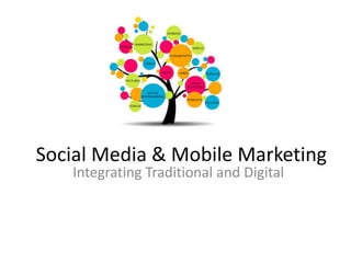 Social Media & Mobile Marketing
Integrating Traditional and Digital
 