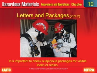 10

     Letters and Packages (2 of 2)




It is important to check suspicious packages for visible
                     leaks or stains.
 