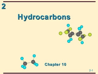 2
    Hydrocarbons




          Chapter 10
                       2-1
 