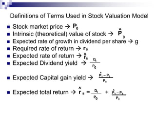 Ch 10 Stocks and Their Valuation.ppt
