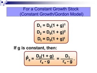 Ch 10 Stocks and Their Valuation.ppt