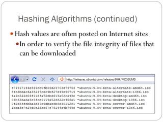 Hashing Algorithms (continued) ,[object Object],[object Object]
