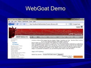 WebGoat Demo 