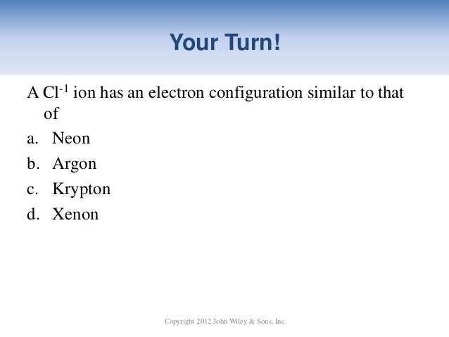 3s2 3p1 configuration electron Ch General 11 NWTC Chemistry
