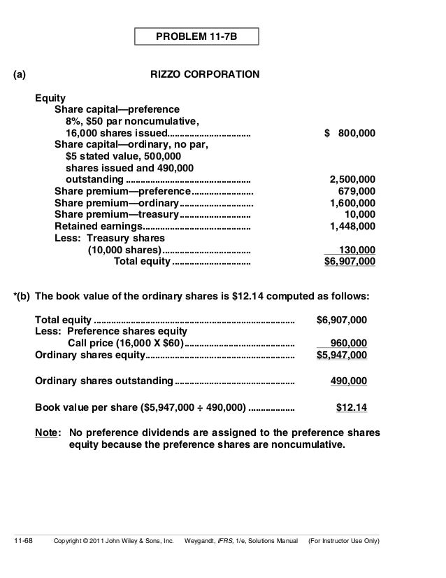 Ch11 Solution W Kieso Ifrs 1st Edi