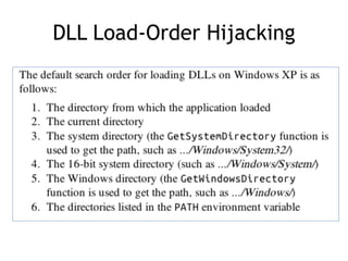 DLL Load-Order Hijacking
 