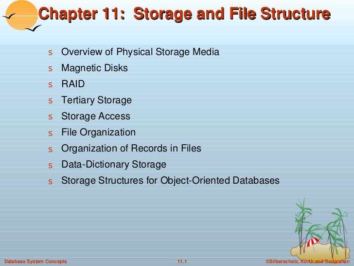 11. Storage and File Structure in DBMS
