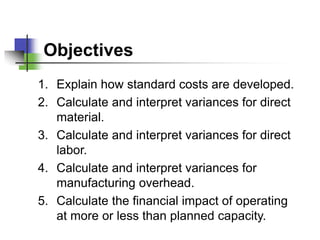 Standard Costs Variance Analysis and its impact on Managerial ...