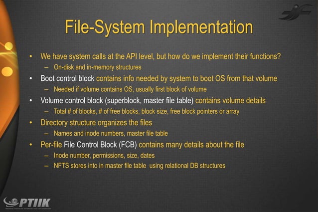 Ch11 file system implementation | PPT
