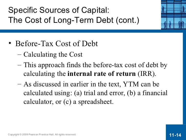 cost of debt formula