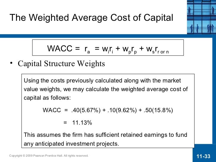 Ch11 The Cost of Capital