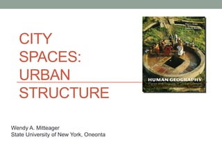 Wendy A. Mitteager
State University of New York, Oneonta
CITY
SPACES:
URBAN
STRUCTURE
 