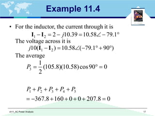 ch11 AC Power Analysis.pdf AC Power Analysis | PDF