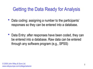 Chapter 11 Analisis Data Kuantitatif Ppt